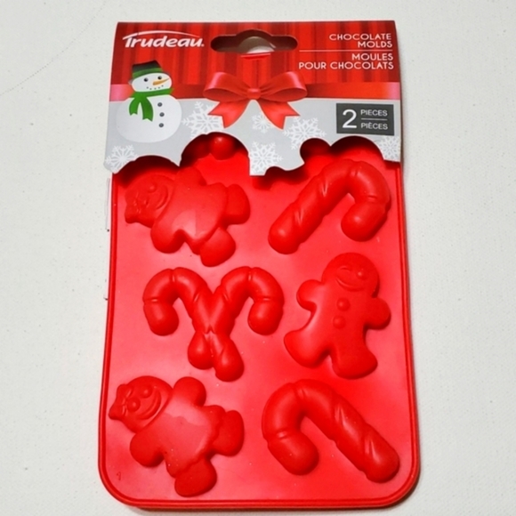 Chocolate Molds Christmas Themed By Trudeau 2 Pcs Set - Picture 6 of 14
